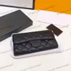 Klasik mini flep havyar deri cüzdan çantaları Buzağının gerçek telefon kartı tutucu fermuar torbası çoklu pochette kapitone bifold lüks tasarımcı çantası 19x10cm