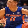 Aangepaste Florida Gators Statistieken Basketball genaaid Jersey NCAA College Elk naamnummer Omar Payne Andrew Nembhard Scottie Lewis T