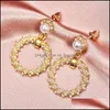 Charm Earrings Korean 925 Sier Needle Pearl Spring Summer Charm Feminine Style With Personality Jewelry 20211224 T2 Drop Del Mjfashion Dhtj1