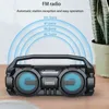 Alto-falantes portáteis Alto-falantes portáteis Bluetooth Coluna poderosa Baixo de cinema em casa com microfone Rádio FM Sistema de centro de música TF Subwoofer estéreo sem fio T220831