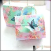 Geschenkomschakeling Avebien 20 stcs Beautif vlinder en bloem bruiloft Candy Box Box Baby Shower Chocolade papiercadeau 220811 Drop delive dhsgi