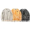 Men suéteres japoneses harajuku suéter vintage de inverno zebra listrado no pescoço redondo pullovers de malha