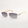 Plain White Buffs sunglasses 3524012 with 56mm lenses for men and women