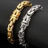 Bangle Hiphop Chain Bracelets For Men Never Fade Gold Color Stainless Steel Bracelet Manly Wrist 866" Classic Mens Jewellery Wholesale 220831