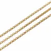 Chaînes 10yards / rouleau 2mm de diamètre couleur or ton acier inoxydable chaîne Rolo collier pour hommes femmes bijoux de mode personnalise