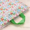 Gift Wrap 10pcs 30x36 8cm Colorful Flowers Large Plastic Shopping Bags Thick Boutique Clothing Packaging Bag With Handle