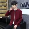 Maglioni da uomo Giacca maglione primaverile e autunnale da uomo giovane con risvolto sottile Cardigan bello vestiti della linea di moda coreana