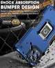 H￶gkvalitativa fall f￶r T-Mobile Revvl 6 Pro 5G Case Armor Ring Stand Protector Hard Cover