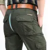 Pantalons pour hommes Nice Hommes Hiver Épais Chaud Cargo Casual Poches en polaire Pantalon de fourrure Plus Taille 48 Mode Lâche Baggy Joger Travailleur