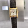 23mm femmes montre à Quartz CAPE COD en cuir véritable or nacre coquille cadran montre-bracelet dame géométrique Rectangle horloge étanche