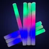 48 см светодиодной пенопластовой палочки красочные мигающие дубинки красные зеленые голубые светильники
