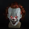 Maschera del terrore Film Stephen King's It 2 Cosplay Pennywise Clown Joker Tim Curry Mask Puntelli per feste di Halloween