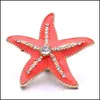 Clasps крючки с сияющей живописью цветовой защелк гаджет гаджет Starfish 18 -миллиметровый защел