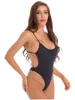 Costumi da bagno da donna Costume intero da donna Body senza bretelle Senza maniche Body con spalline senza schienale Costume da bagno Monokini Tuta da spiaggia per prendere il sole