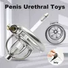 Dispositivos de castidad NXY 3 tama￱os Bloqueo de pene ANILLAS DE CABA DE AVIEDAD ANI-OFF Cat￩ter uretral macho Dispositivo Sexo Toy Bondage Shop 220829