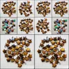 Charms Tigers Eye Five Point Star Shape Charms hängen för DIY -smycken som gör grossistdrop Leverans 2021 Fyndkomponenter DHSELL DHG3O