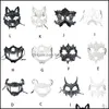 Máscaras de festa máscaras de festa dragão de halloween japonês deus máscara de lobisomem cosplay animal 220823 entrega de gota 2021 home jardim festive suppl dh1qa