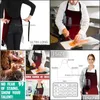 Delantales Delantales Vino tinto Uva Fruta Impreso Cocina Cocinar Hornear Lienzo Sin mangas Para Mujeres Hombre Niños Hogar Delantal Coc Homeindustry Dh23M