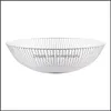 Fruit Vegetable Tools Nordic Style Geometric Vegetable Fruit Metal Wire Basket Kitchen Desktop Storage Bowl Container Homeindustry Dhncf