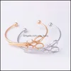 Bangle Scissors Armband Bangle For Women Hollow Shears Armband Bangles Justerbara Hip Hop Party Gifts Gold Sier Plated Lulubaby DHDU7