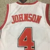 NCAA College 4 LARRY JOHNSON UNLV RUNNIN REBELS Retro Throwbacks Movie 100% Stitched Basketball mens Embroidery Jersey