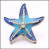 Clasps крючки с сияющей живописью цветовой защелк гаджет гаджет Starfish 18 -миллиметровый защел