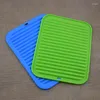 Tapis de table fournitures de cuisine dessous de plat tapis de vidange de Grain surélevé Silicone étanche outils de séchage de qualité alimentaire