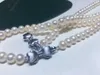 Ketten High Chic Süßwasser 6-7mm und 11-12mm Runde Halsband Weiß Lila Echte Perlen Halsketten Für Frauen Feiertage Geschenke