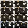 NCAA Football 8 Archie Manning Jersey 57 Rickey Jackson 7 Morten Andersen 3 Bobby Hebert 51 Sam Mills Black Man Vintage All Stitched