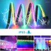 Bandes 5V SK6812 RGBW RGBWW LED Strip 4 in 1 WS2812B 30 60 144 LEDS SIDICILE RVBNW WWA LUMIRES IP65 IP65