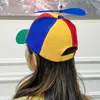 Mode färgglada bambu dragonfly patchwork baseball cap vuxen helikopter propeller rolig äventyr pappa hatt snapback hat 20220831 e3