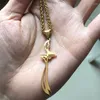 Pendant Necklaces Islam HZ Zulfiqar Sword Of Imam Ali Stainless Steel Necklace Muslim Jewelry Accept Drop