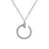 Designers Pendant Necklaces Men and Wome Fashion Design Stainless Steel Nail Necklaces