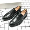 Loafers solide schoenen 35d6c mannen kleur pu klassiek punt masker slip-on mode business casual feest dagelijkse ad062