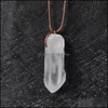 Pendant Necklaces Irregar Natural Healing White Jade Crystal Pendant Necklace For Women Gift Jewelry Drop Delivery 2021 N Dhseller2010 Dhrbu