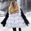 Womens Fur Faux High Quality Vest Coat Luxury Warm Women Coat Vests Winter Fashion Furs Coats Jacket Gilet Veste 4XL 220830