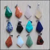 Charmes Pendentifs de charmes en forme de flèche en pierre naturelle pour la fabrication de bijoux à bricoler soi-même en gros livraison directe 2021 résultats composants Dhseller2010 Dhqbi