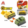 Figuras de brinquedos de ação TransRacers 1pcs 2in1 Flip Transforming Vehicles Vehicles Forklift Blindado Crane Road Roller Mini Flip Kid Toy Greis de aniversário 220830