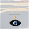 Pendant Necklaces Fashion 7Colors Eye Druzy Drusy Necklace Gold Plated Geometry Faux Natural Stone Resin For Women Jewelry 4 Lulubaby Dhtox