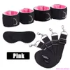 Articles de beauté Kits BDSM en peluche ensemble de bondage sexy menottes jeux fouet Gag pinces à tétons jouets pour Couples accessoires exotiques