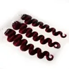 100g lot Micro Ring Loop Human Hair Extensions Brazilian Body wave 100strands 1 Natural Brown Dark red Color 613 blonde