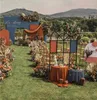 Украшение вечеринки Свадебная сцена украшена железными арочными реквизитами и экранами сцены Мори