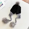 Berretti Cappelli da donna Aggiungi pile di velluto all'interno dei berretti invernali per donna Cappello con pompon Cappellini con motivo twist femminile