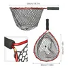 Fishing Accessories Net Soft Silicone Fish Landing Aluminium Alloy Pole EVA Handle With Elastic Strap And Carabiner Nets Tools