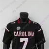 NOUVEAU American College Football Wear Caroline du Sud Gamecock Football Jersey NCAA College Spencer Rattler Taille S-3XL Tous cousus Jeunes Hommes Rouge Blanc Noir