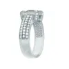 Ring Pierścień Pierścień Pierścienia luksusowe 2Carat Solid 14 -krotny biały złoto zaręczynowy szmaragdowe laboratorium Diamond dla kobiet 220829