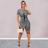 Summer Women Trackuitsuits Plus size 5xl Lettere Slip e Shorts Outfit Shorts 2 pezzi Set6070631