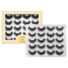 Handmade Reusable Multilayer False Eyelashes Naturally Soft and Delicate Crisscross Thick Mink Fake Lashes Curly Eyelash Extensions with Luxury Packing Box DHL