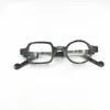 Montature per occhiali da sole Occhiali vintage Occhiali rotondi quadrati piccoli Occhiali da vista con montatura completa in vetro acetato Uomo Donna Occhiali da vista