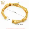 Bangle 4pcsLot Indian Gold Color Bangles Charm Bracelets For Women African Jewelry Luxury Dubai Gold Plated Jewellery Wedding Gift 220831